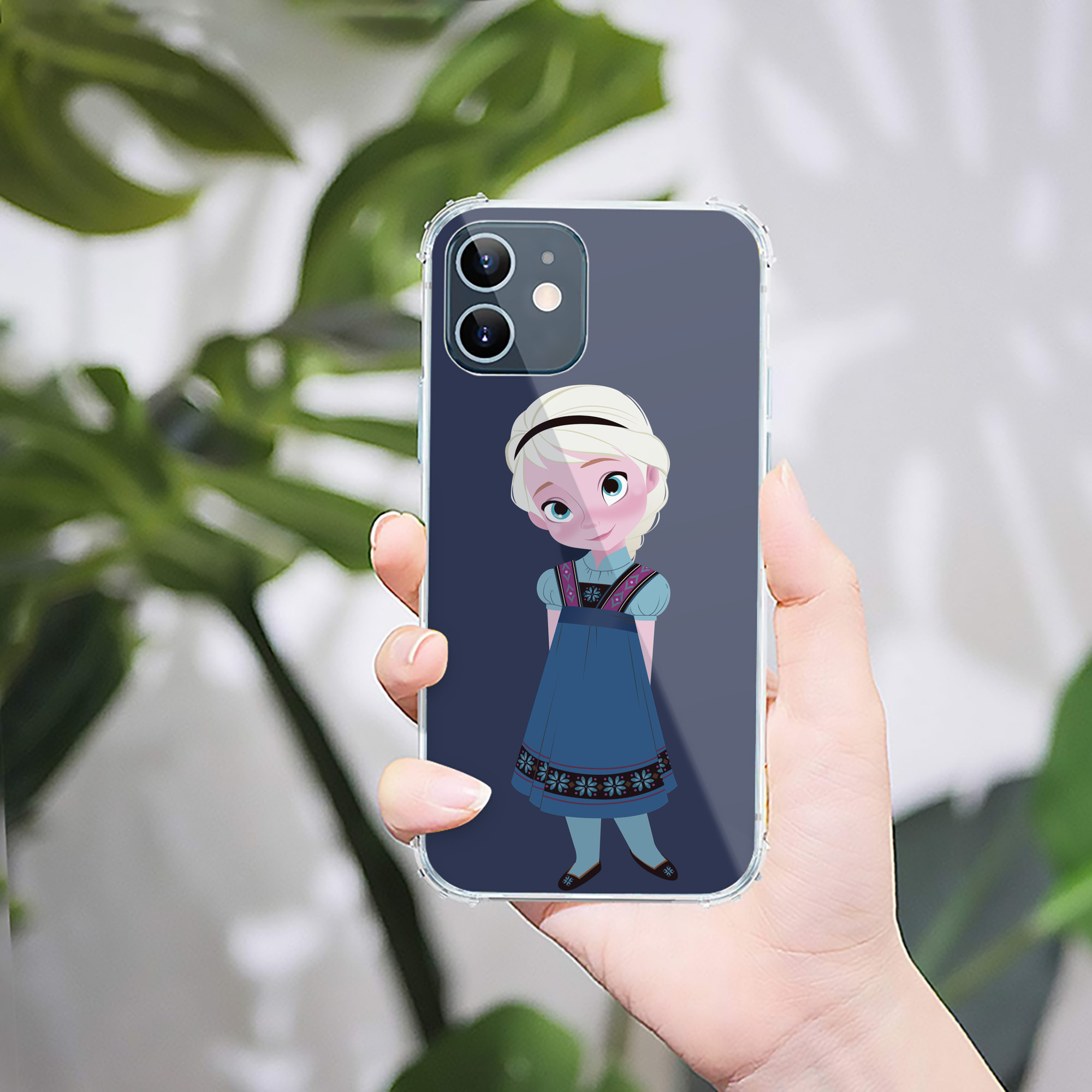 （画像用） アナと雪の女王 アンナ エルサ Frozen Anna Elsa 【iPhone 12シリーズ対応】透明スマホケース（クリアソフトケース）